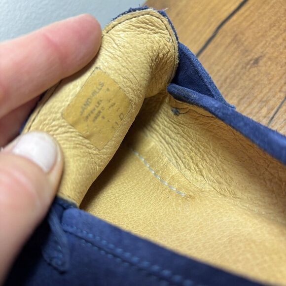 Robert Graham Sandhills Navy Blue Suede Penny Loafers Shoes Slip Ons Size 11 D main image 8